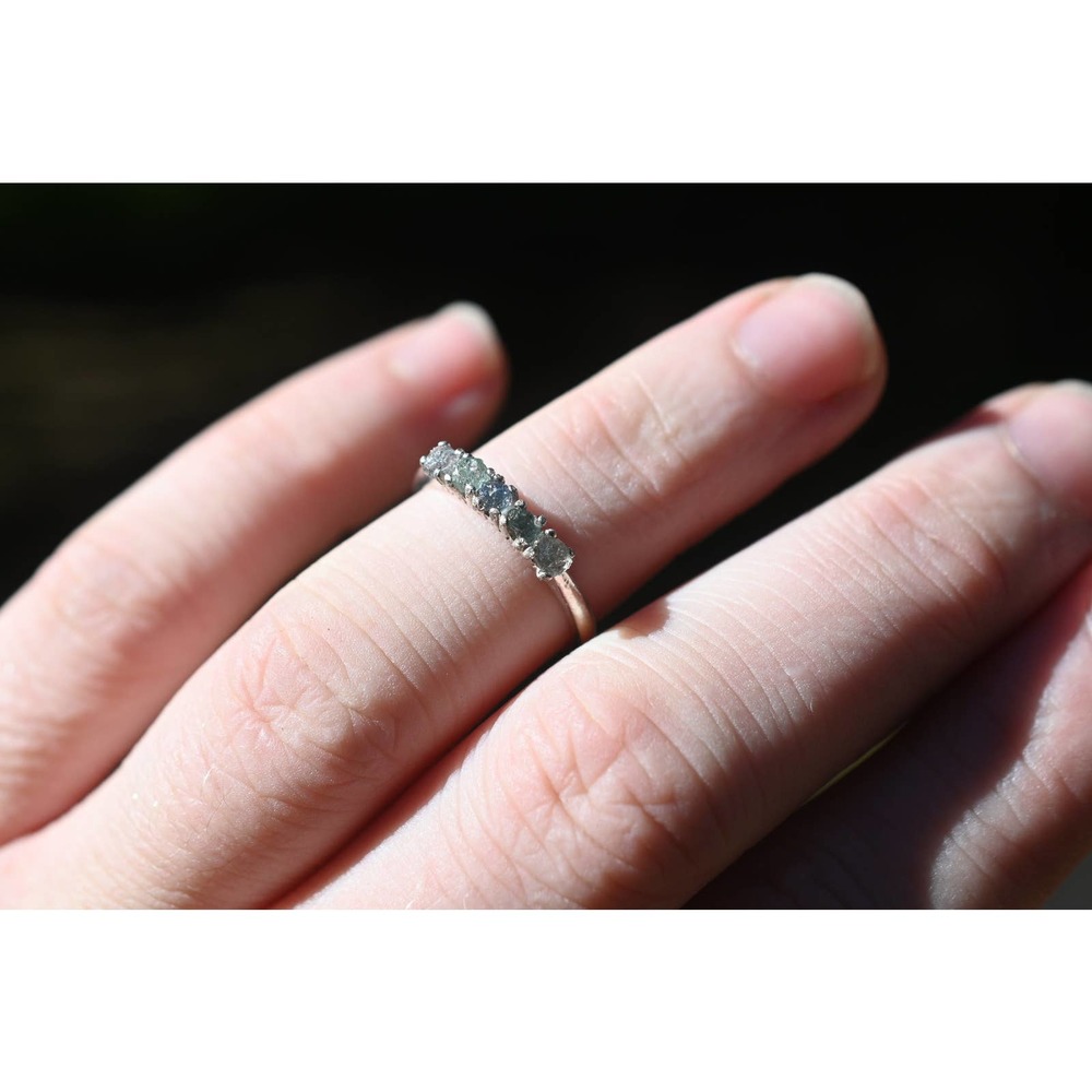 Montana Sapphire wedding band size 4 5 6 7 8 9 10 11 12
